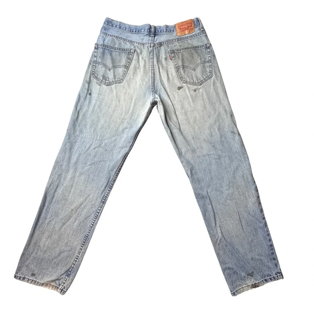 Levi's 550 Jeans Mens 36x32 (34x30) Blue‎ Relaxed Fit Tapered Light Wash Denim